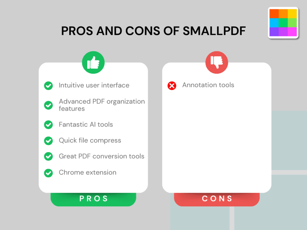 Smallpdf pros and cons