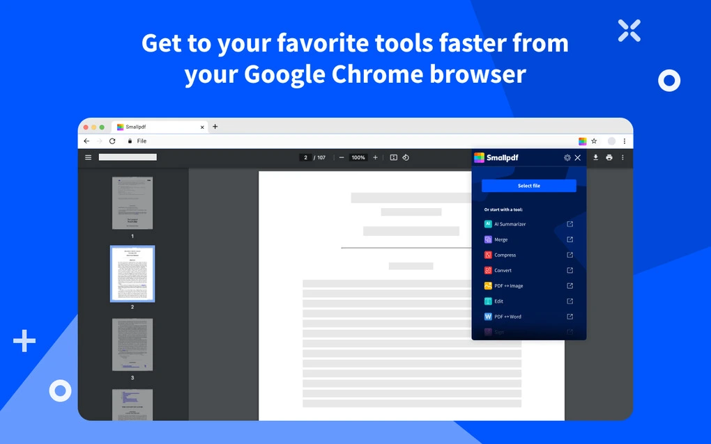Smallpdf's chrome extension