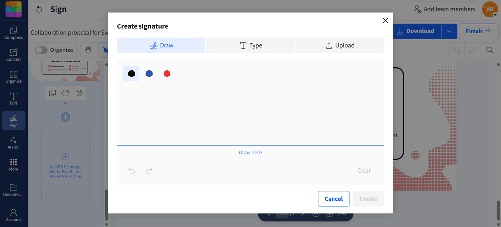 esign pdfs with Smallpdf