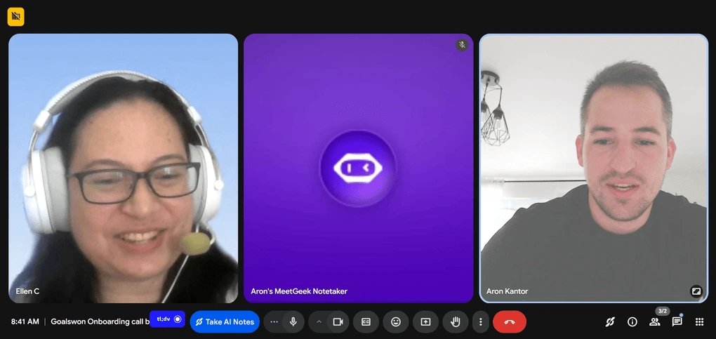 my onboarding call with my coach