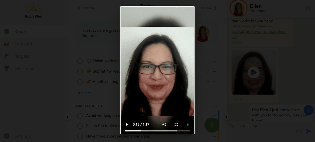 the introduction video of my coach