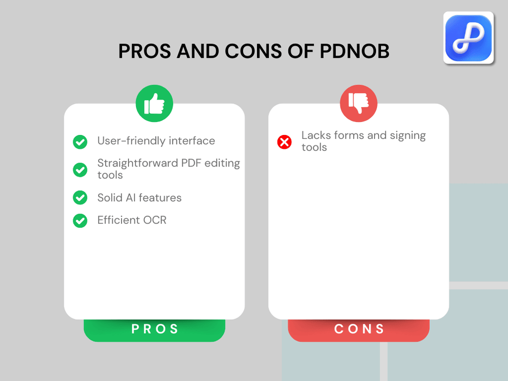 Tenorshare PDNob's pros and cons