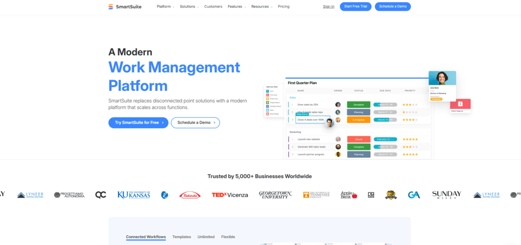 Best Airtable alternative for work management
