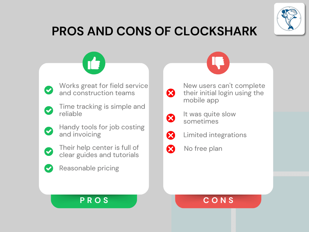 Pros and Cons of Clockshark