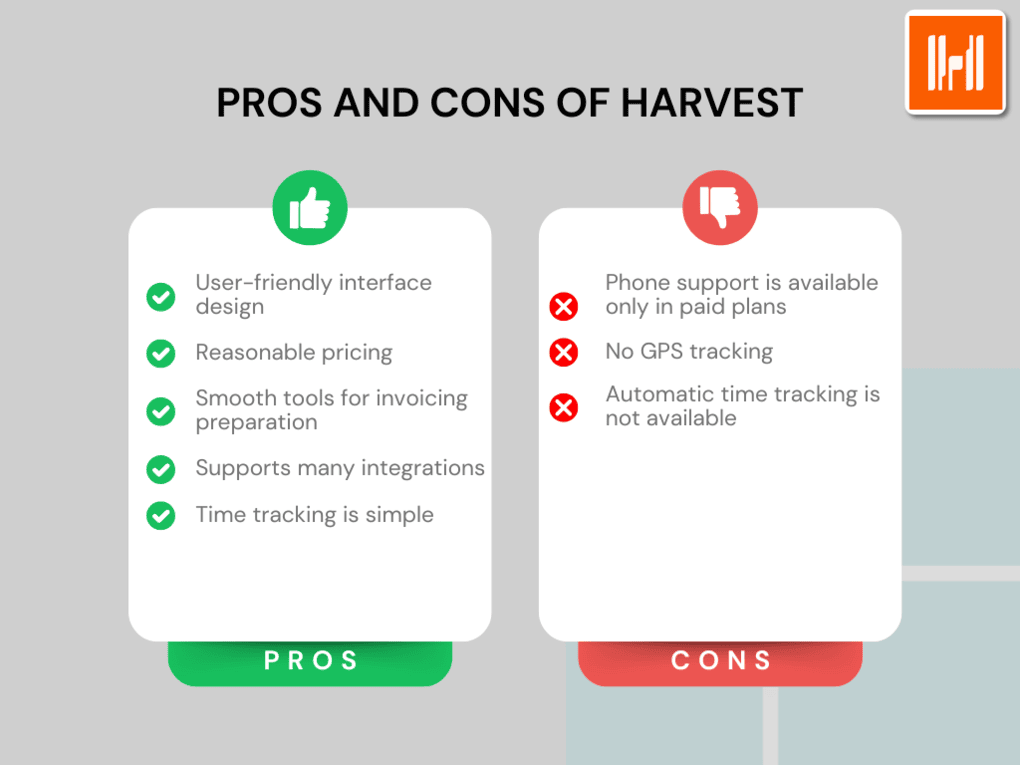 Pros and Cons of Harvest