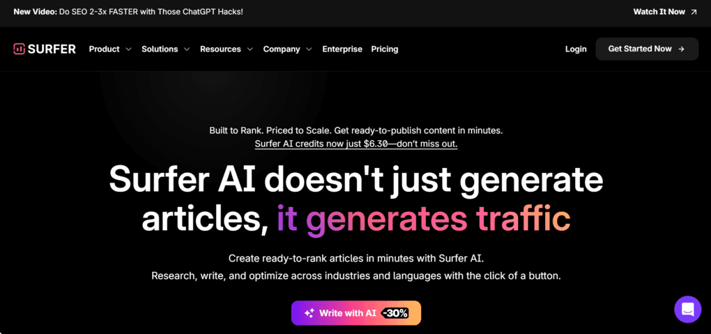 Surfer SEO for content creation