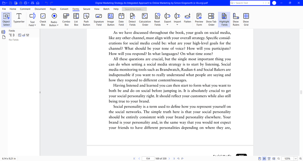 Xodo PDF Studio's forms feature review