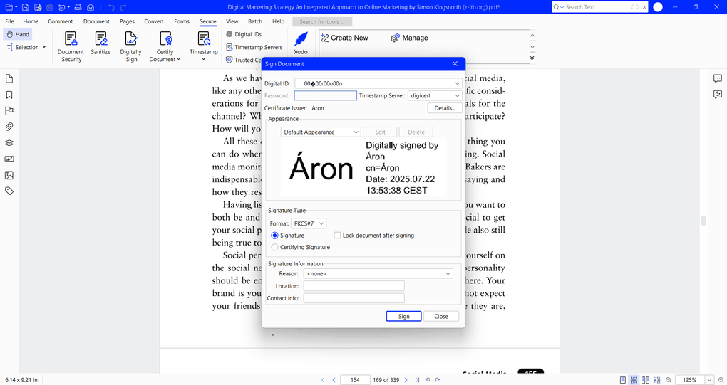 Xodo PDF Studio's signature feature