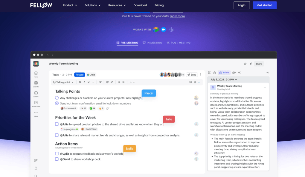 Best AI note-taker for businesses