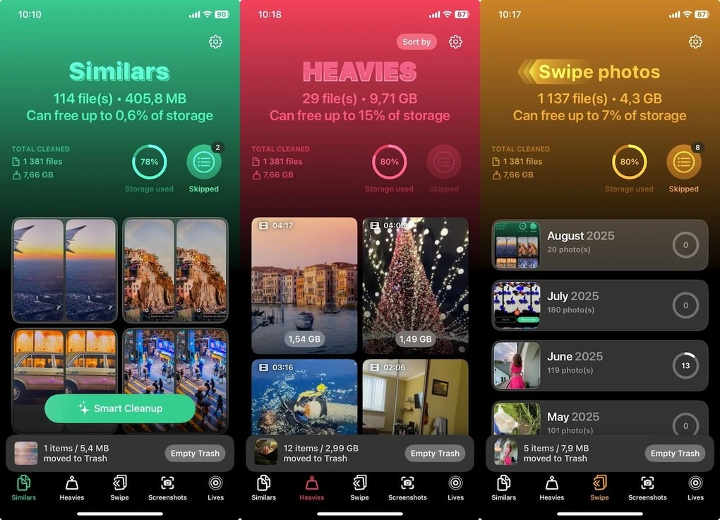 Celever Cleaner features