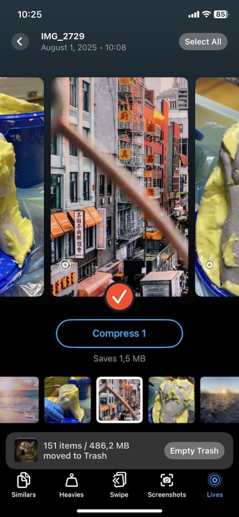 Clever Cleaner Live feature