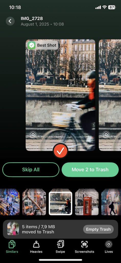 Clever cleaner similar feature