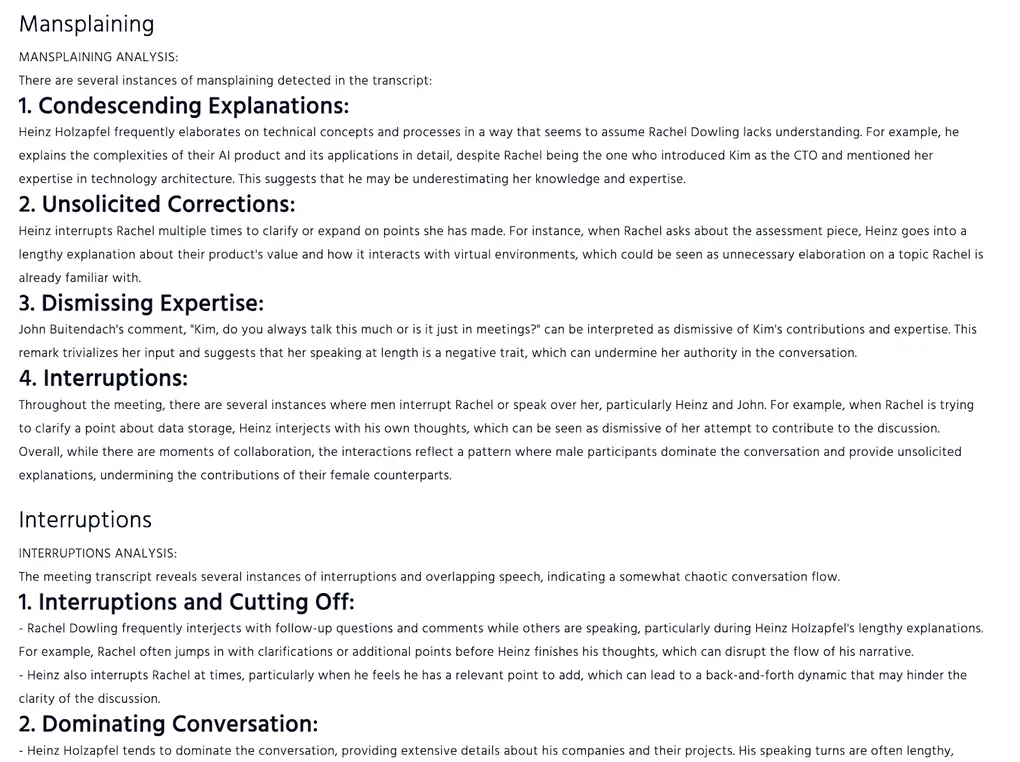 Equal Time mansplaining feature