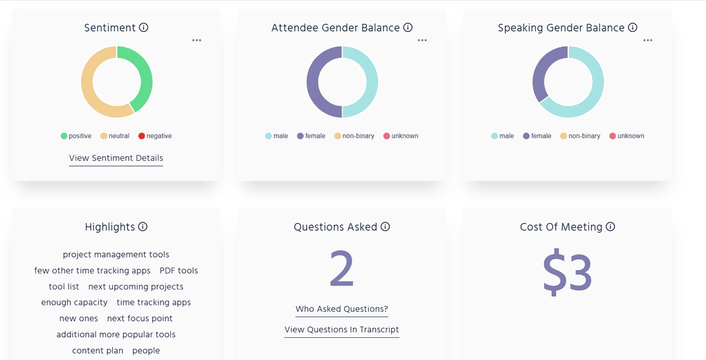Equal Time meeting overview