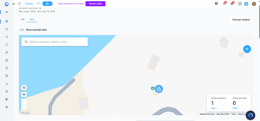 Hubstaff gps tracking feature