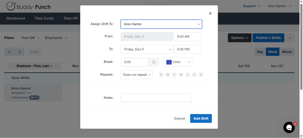 Project time tracking with Buddy Punch