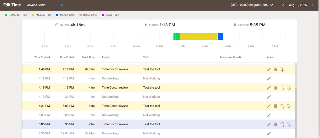 Timedoctor automated timesheets
