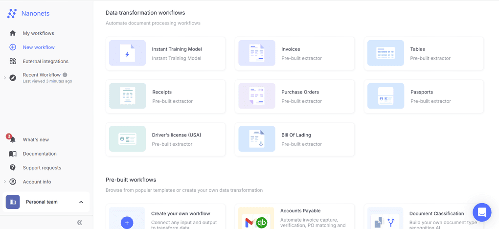 Nanonets's key features