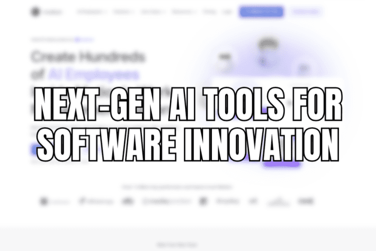 Next-Gen AI Tools for Software Innovation