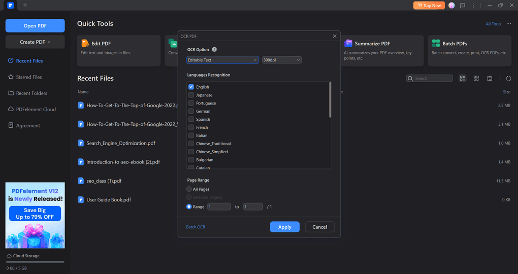 PDFelement ocr solution