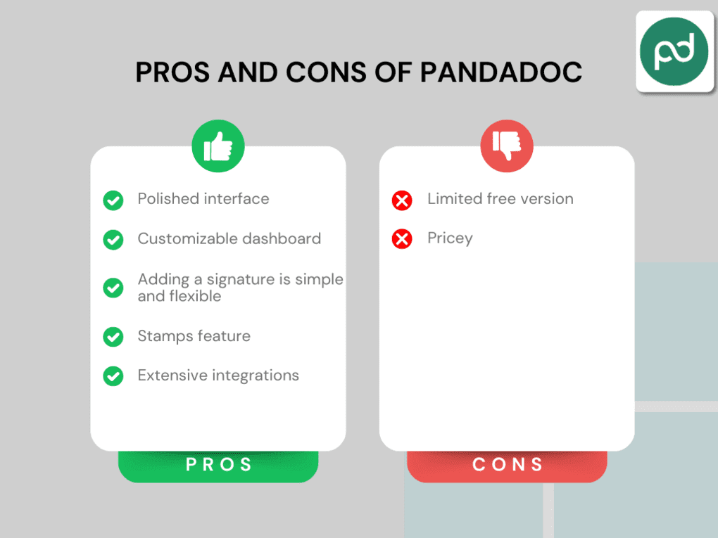 Pros and Cons of Pandadoc