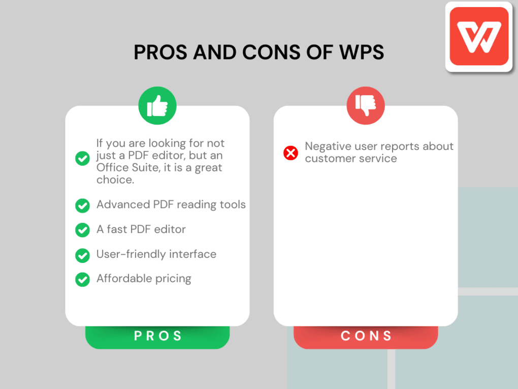 Pros and Cons of WPS