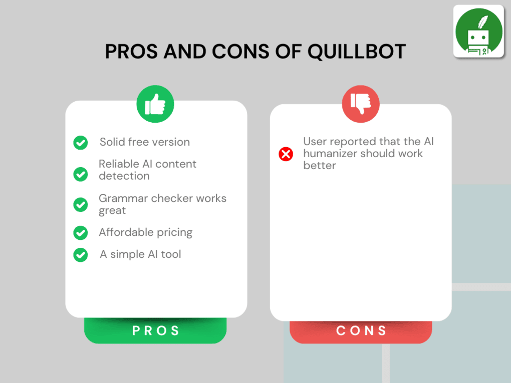 Pros and Cons of quillbot