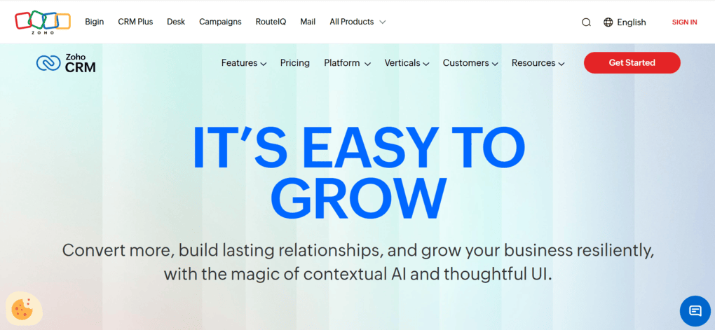 Zoho is a popular CRM software