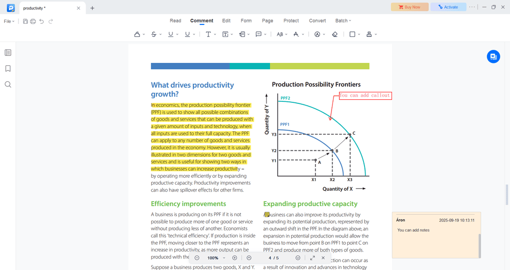 annotate PDFs with EaseUS PDF editor
