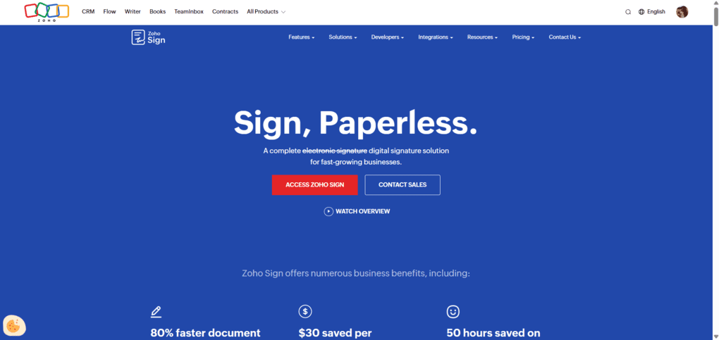 Best Adobe Sign alternative for Zoho-first teams