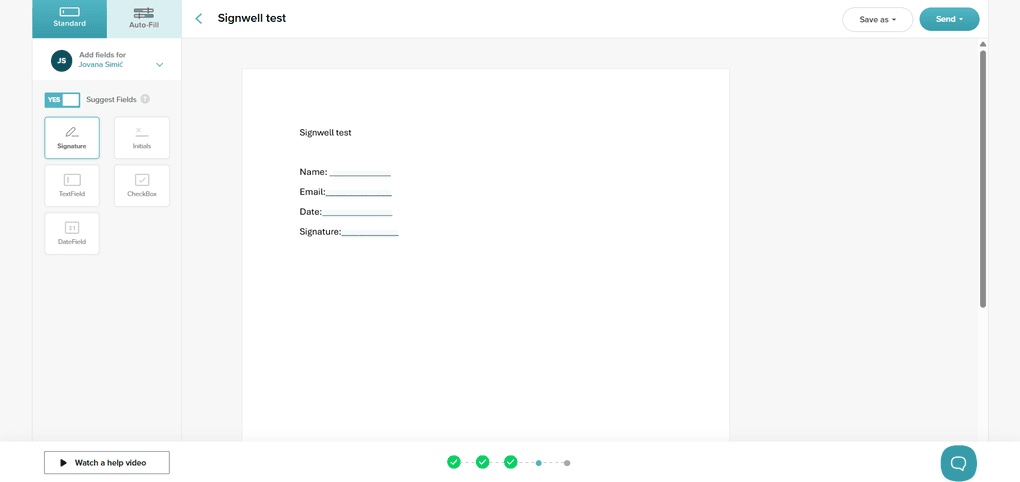 Electronic signatures & document management solution