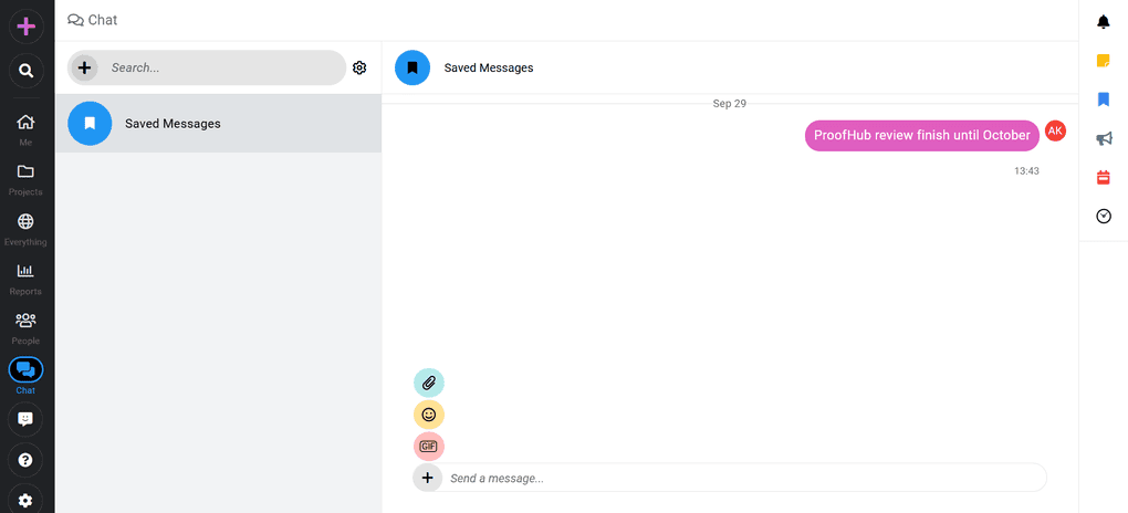ProofHub's real time collaboration tools
