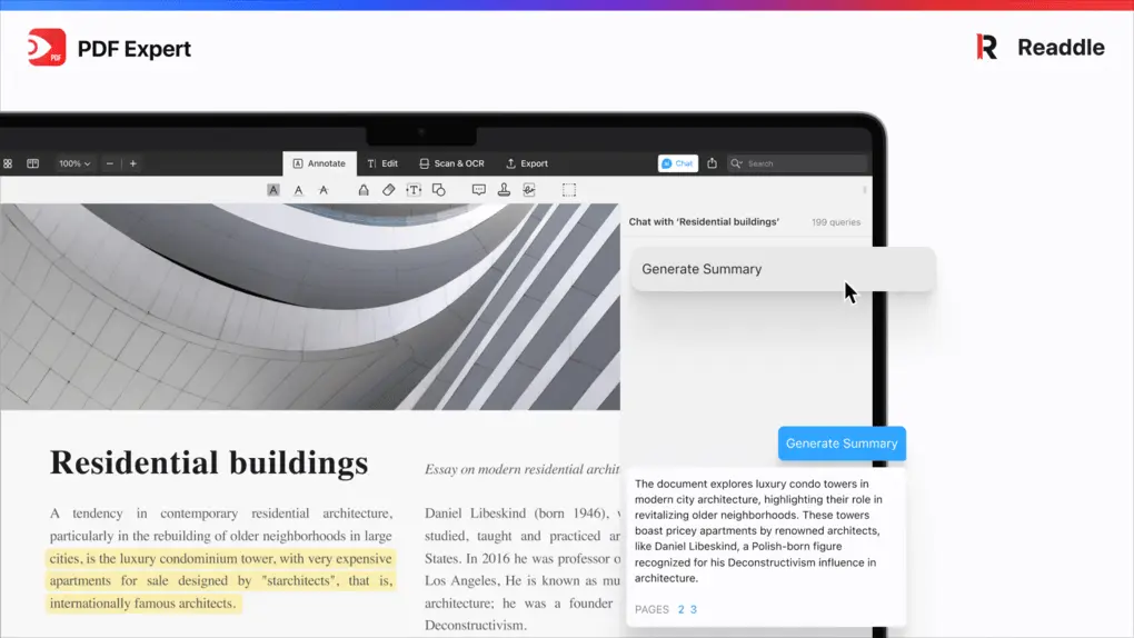 PDF Expert's AI features
