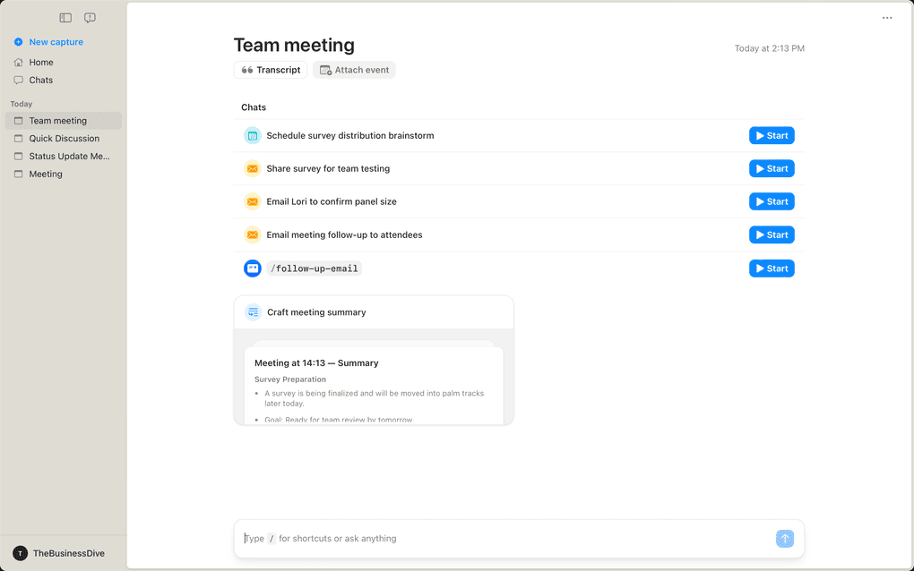 Radiant's follow-up actions