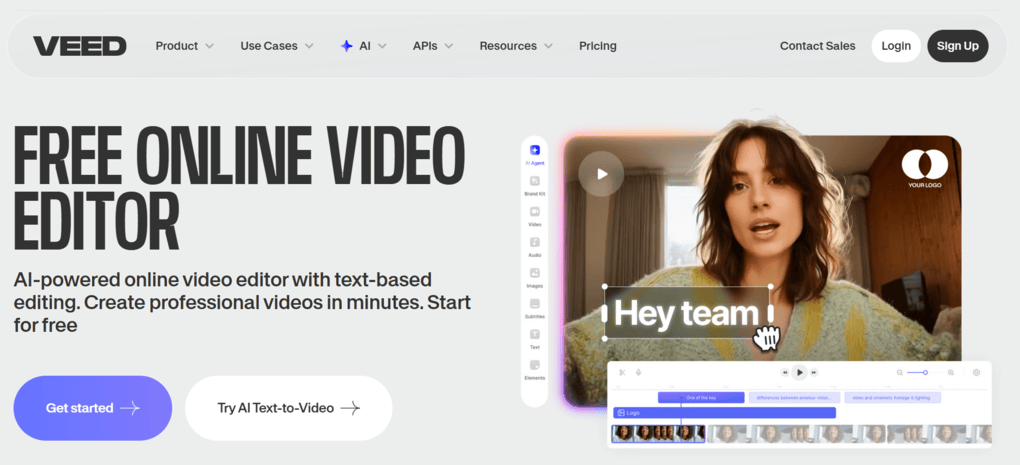 Veed is among the most popular video editors