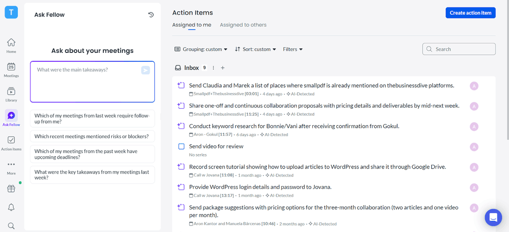 my experience with Fellow