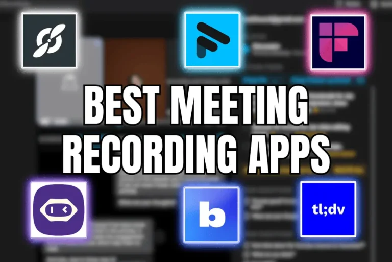 Best Meeting recording apps