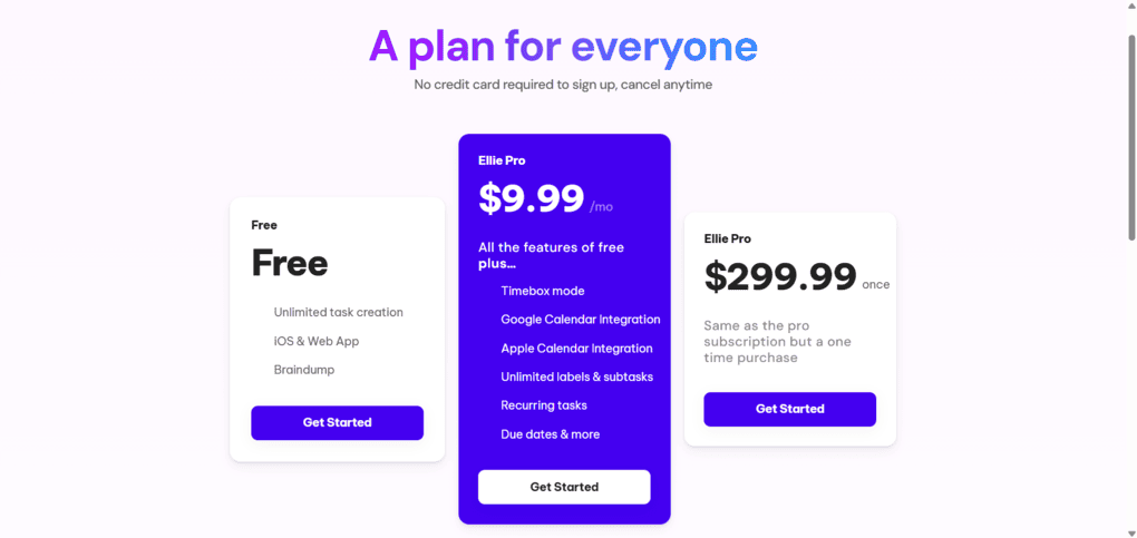Ellie pricing
