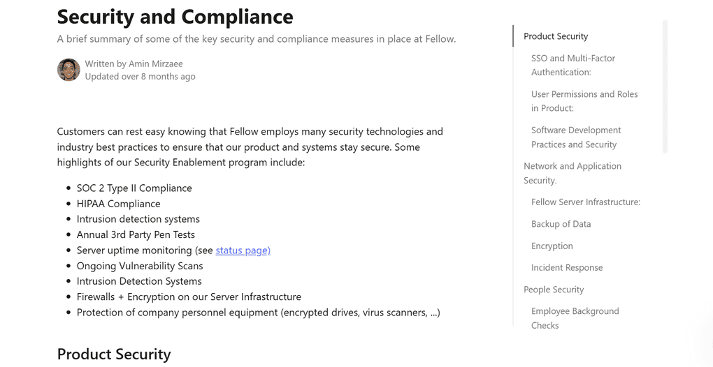 Fellow's security