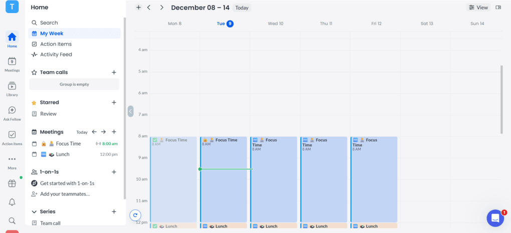 Fellow's user interface