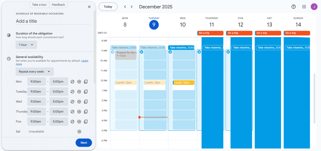 My experience with Google Calendar