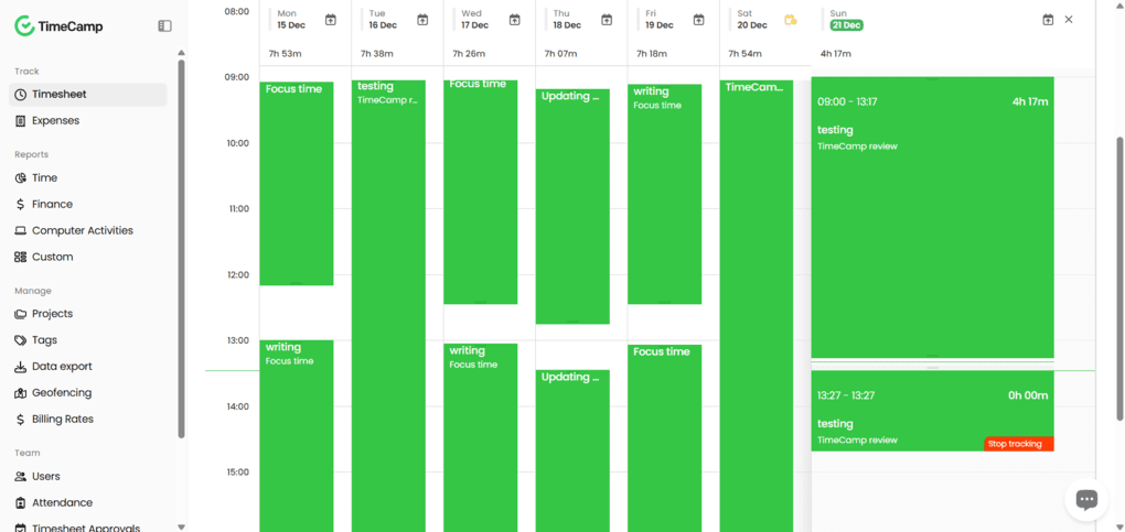 My experience with TimeCamp