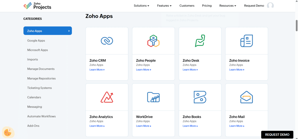 Zoho Projects integrations