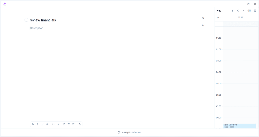 Akiflow vs Motion_Akiflow's focus mode