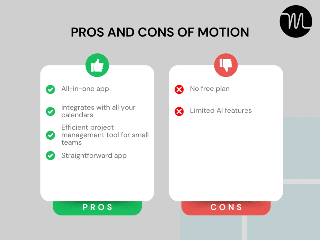 Akiflow vs Motion_Pros and cons of Motion