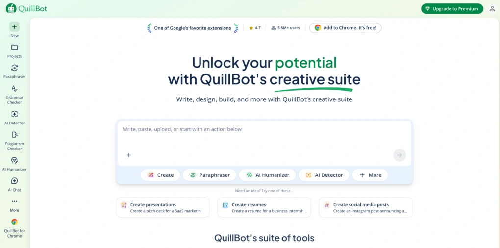 Best for readable AI detection and rewriting quillbot
