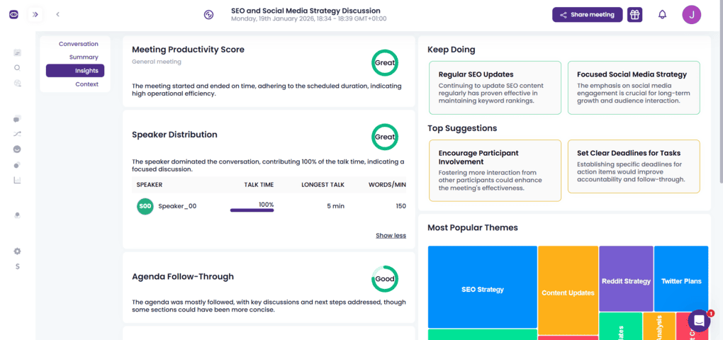 MeetGeek conversation intelligence