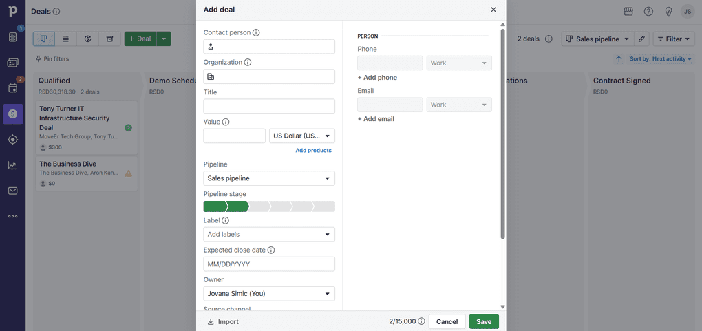 My experience with Pipedrive