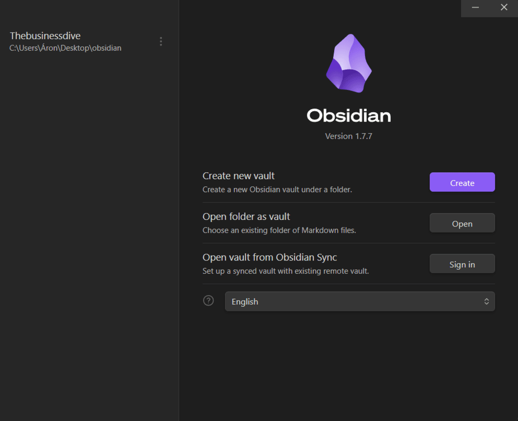 Obsidian vault