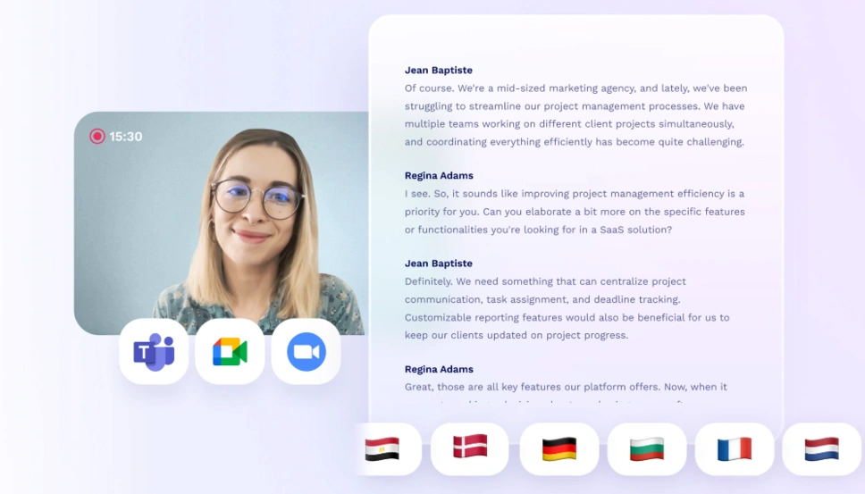 One of the best Zoom transcription tools tl;dv